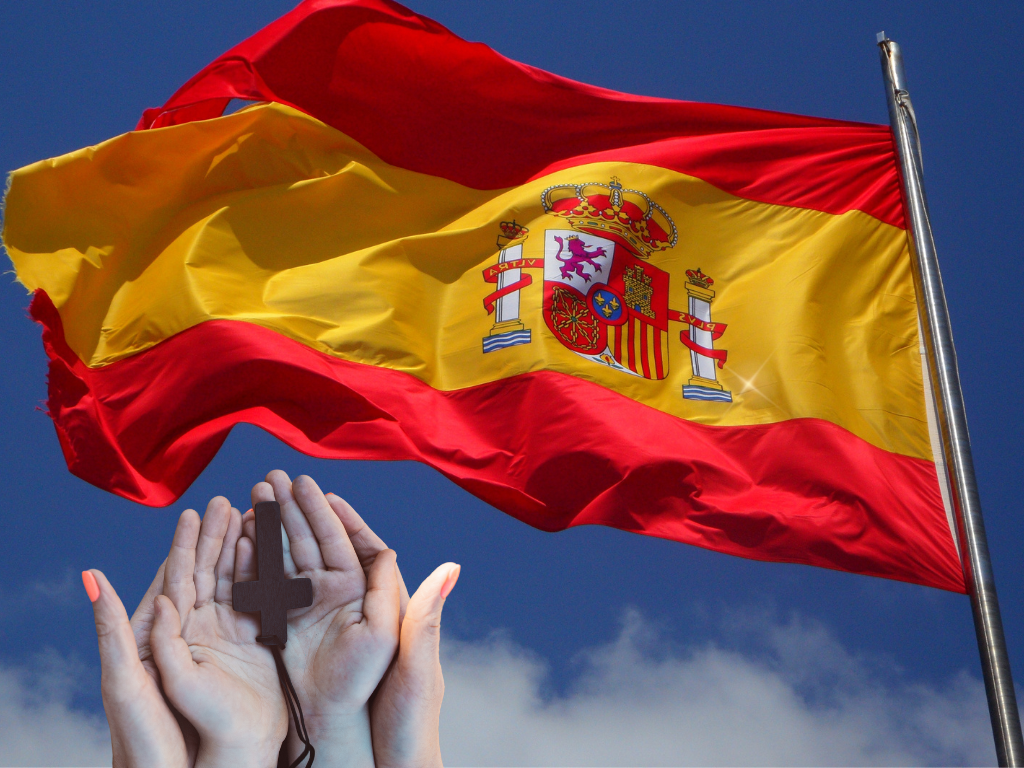 西班牙國家禱告日 基督徒同心賀國慶遊行